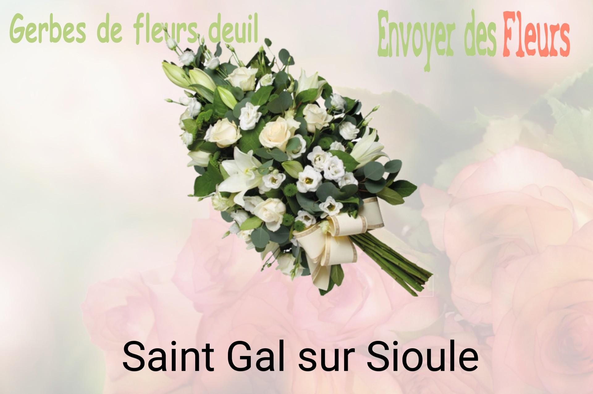 Gerbe de fleurs de deuil livrée à Saint-Gal-sur-Sioule